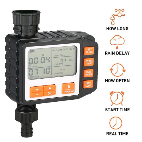 3 Separate Programs Water Timer 3in Large Screen IP65 Waterp