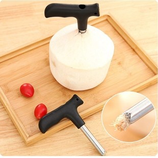The Coconut Opener Tool 1Pcs Black Coco Water Punch Tap Dril