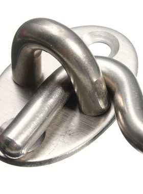 1set Stainless Steel Cabin Hook Eye Shed Gate Door Latch Sil