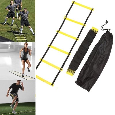 Outdoor Equipt 5 Rung 10 Feet 3M Agility Ladder Nylon Straps