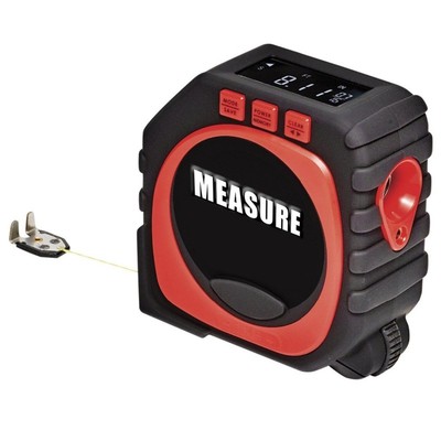 3-in-1 Digital Tape With Roll Cord Mode Measure King High Im