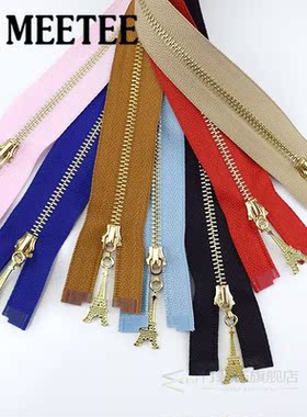 2/5pcs 3# Metal Zipper 40/50/60/70cm DIY Puller Zip Bags Cl