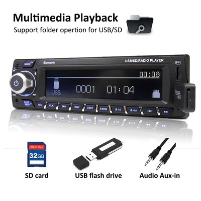 DAB Plus Car Radio 1 Din RDS MP3 Audio Player Bluetooth A2DP