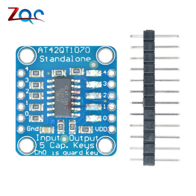 AT42QT1070 5-Pad 5 Key Capacitive Touch Sensor Module Breako