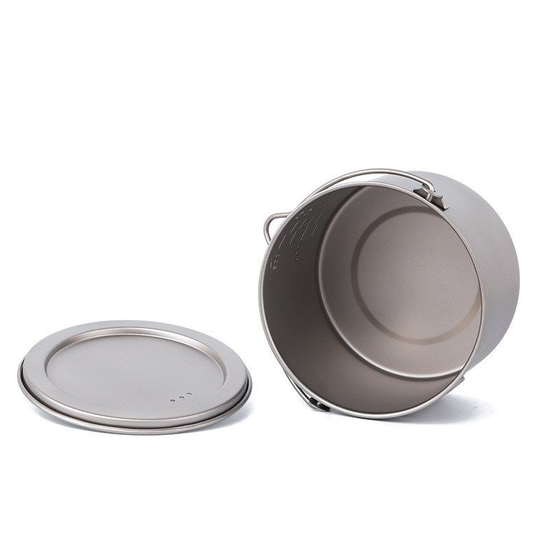 tiartisan 900ml pot pure titanium hanging pot outdoor campin