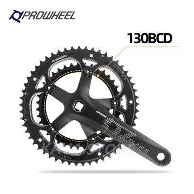130BCD Crankset Road Bike Square Hole Double Sprockets 170/1