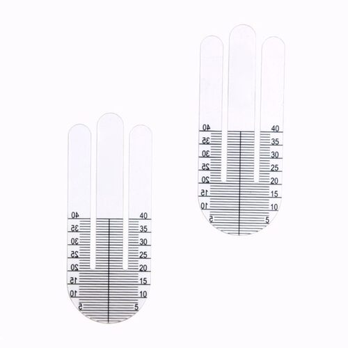 1 Pair Optical PH Ruler Pupil Height Meter Optometry PH Test