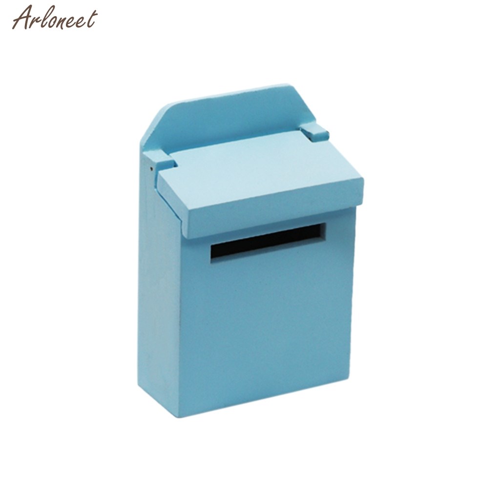 miniature wooden colorful outside postbox mailbox 112 dol
