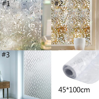 *Home Glass ers Frosted Opaque Bathroom Home Decor Self Bedr