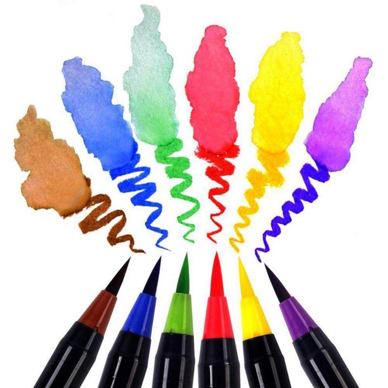 20color universal convenient watercolor brush pen set colori