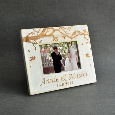 Vintage Customized Photo frame, Custom Wooden Couple Pictur