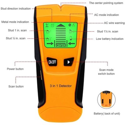 Stud Finder Wall Scanner 5 in 1 Electronic Stud Sensor Beam