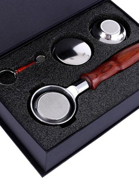 Solid Wood Handle Coffee Machine Modified Bottomless Handle