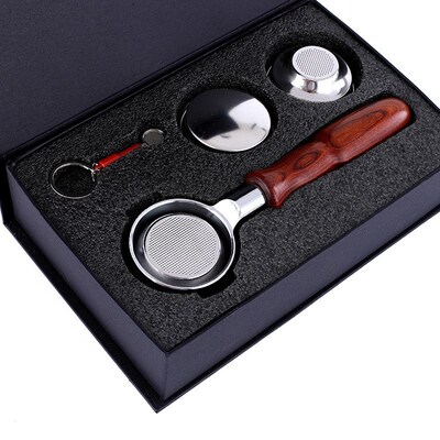 Solid Wood Handle Coffee Machine Modified Bottomless Handle