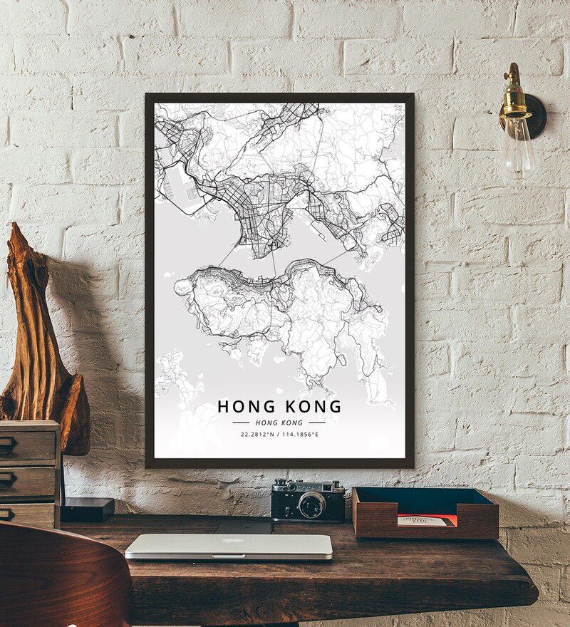 hong kong map post
