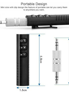 Mini 3.5mm jack bluetooth car music audio receiver Wireless