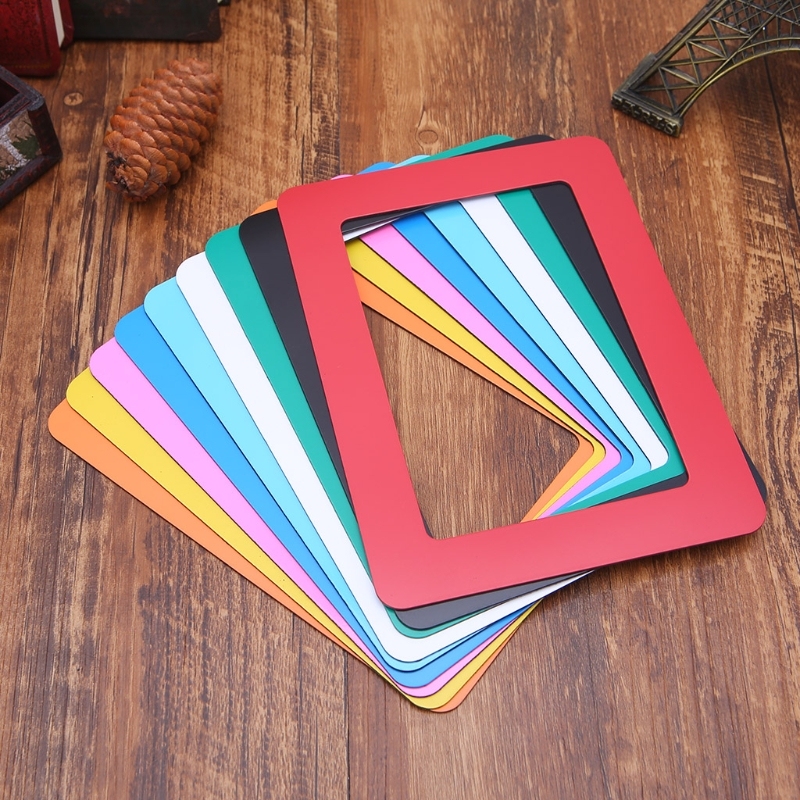 9 Colors DIY Colorful Magnetic Photo Picture Frames Fridge R