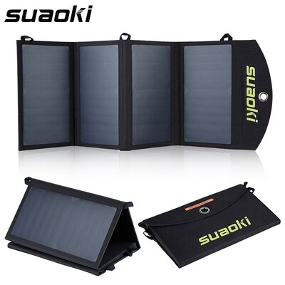 Suaoki 25W Folding Foldable Solar Panels Portable Waterproo