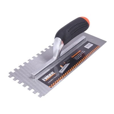 Wood Handle Tooth Trowel Manganese Steel Blade Wall Plaster