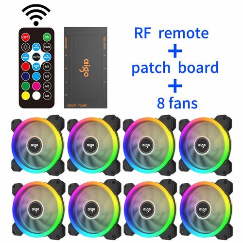 DR12 PC Case Cooler Fan 120mm Fan Rgb Fan Quiet IR Transpare