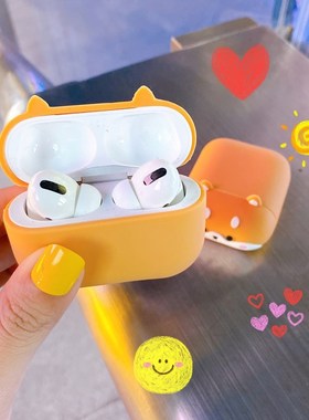 For Airpods Pro 3D Cute Cartoon Shiba Inu Dog Soft Earpods