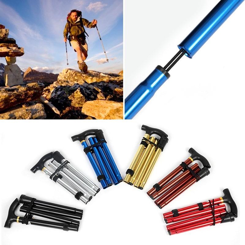Walking Stick Cane Trip Camp Off Road Aluminum Alloy 6 Color