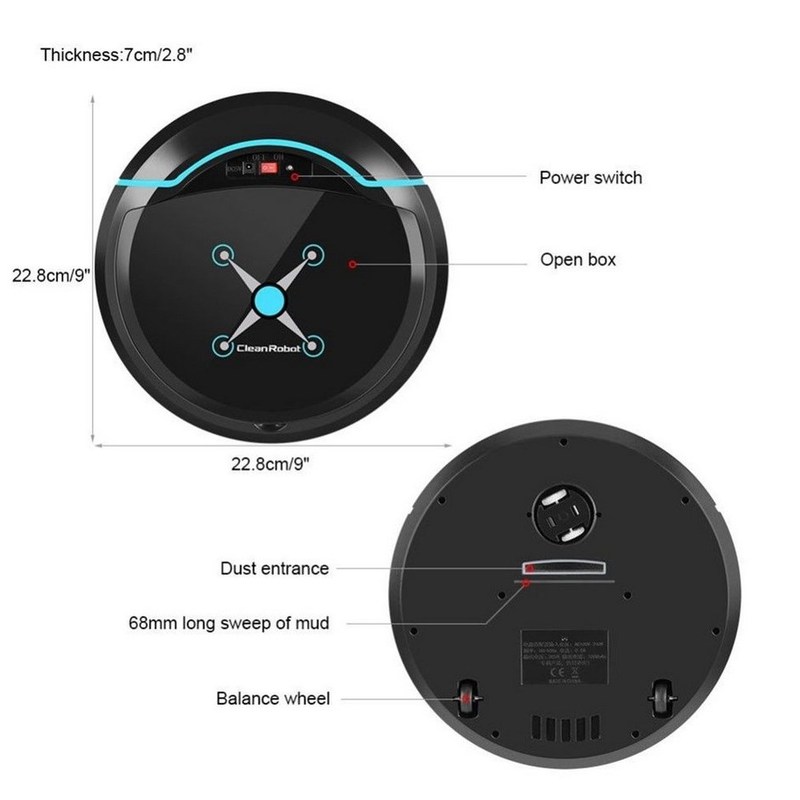 Vacuum Cleaning Auto  Robot Smart Sweeping Robot Floor Dirt