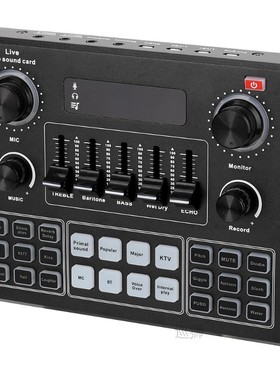 V9 Audio Sound Card 3.5mm Microphone Headset Live Broadcast