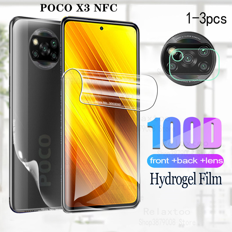 2021 Hydrogel Film For XIAOMI POCO X3 NFC Screen Protector