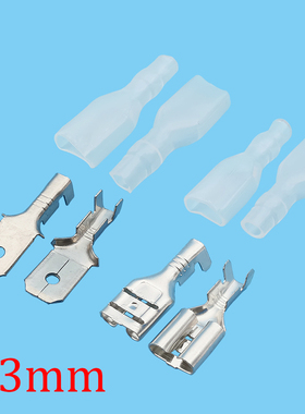 10 / 20Set 6.3mm Female Male Spade Crimp Terminal Wire Conne