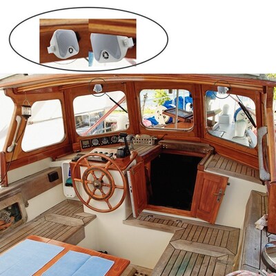 2Pairs 4 inch Marine Waterproof Speakers Boat Outdoor Speake