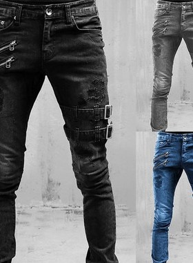 Straight Jeans Men High Waist Jean Spring Summer Boyfriend J