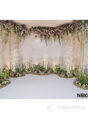 Photography Background Flower Birthday-Backdrop Vinyl Custom