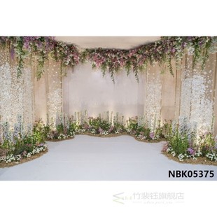 Photography Background Flower Birthday-Backdrop Vinyl Custom