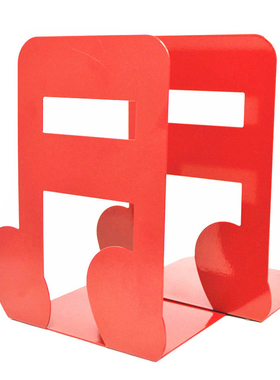 1pair Shelf School Musical Note Metal Bookend Home Decor Sta