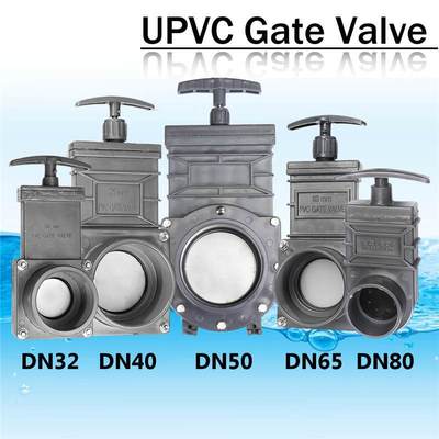 Hot DN32/DN40/DN50/DN65/DN80 UPVC EPDM Sewage Gate Valve Ind