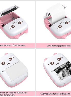 Mini Printer Portable Thermal Printing Machine Bluetooth Min