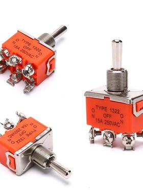 Momentary Toggle Switch (ON) OFF (ON) Spring Return 6 Pin La