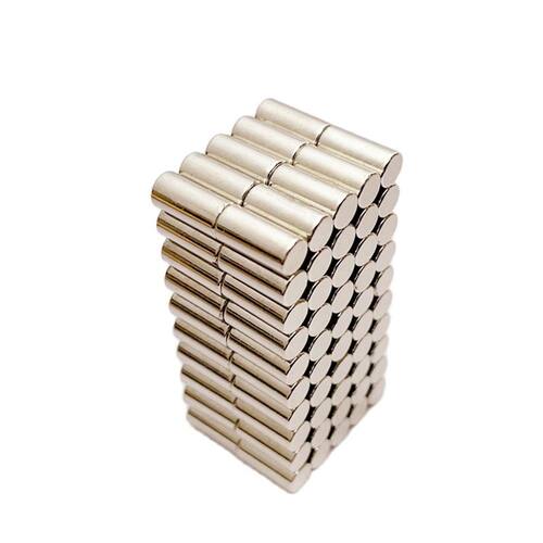 50Pcs Dia4x8mm Neodymium Magnet N46H Super Strong Rod NdFeB