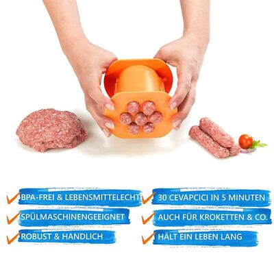 7 Sausages In One Press Sausage Maker Non-Stick Sausage Mold