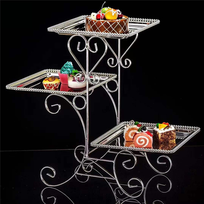 Multi layer snack table Wedding baking dessert table Buffet