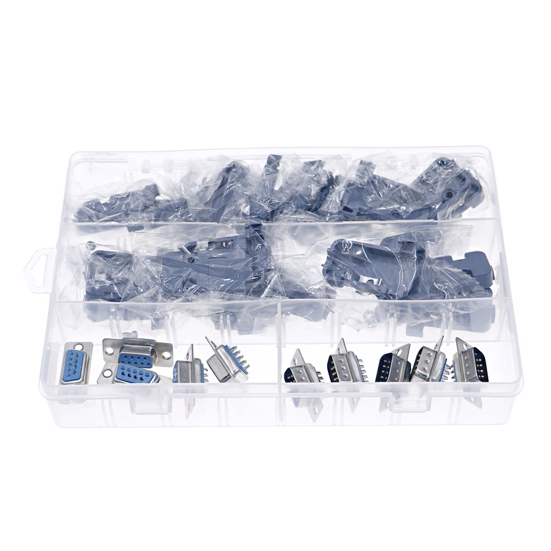 5 Pair RS232 DB9 9 Pin Male and Female Solder Type Adapter C