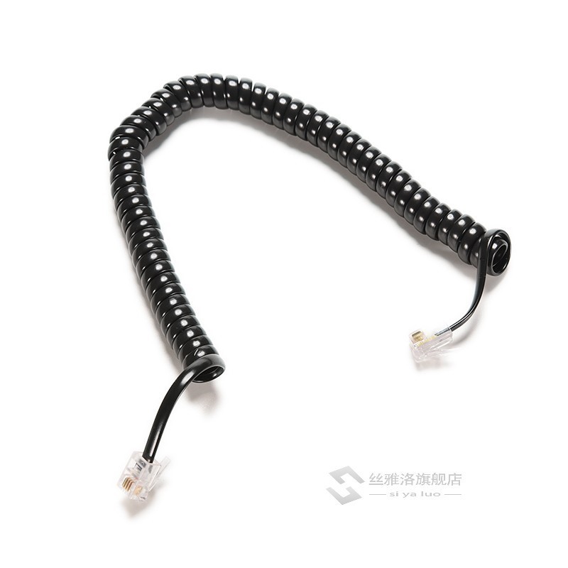 6.5FT Telephone Handset Phone Extension Cord Curly Coil Line