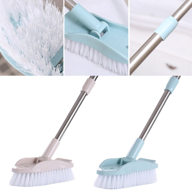 long handle cleaning brush soft bristles for bathroom floor