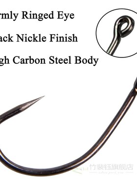 500Pcs Barbless fishing hook Circle Curve Shank Carp hooks H