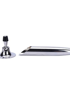 1pc Metal Tabletop Rotating Base Pen Holder Silver Table Pen