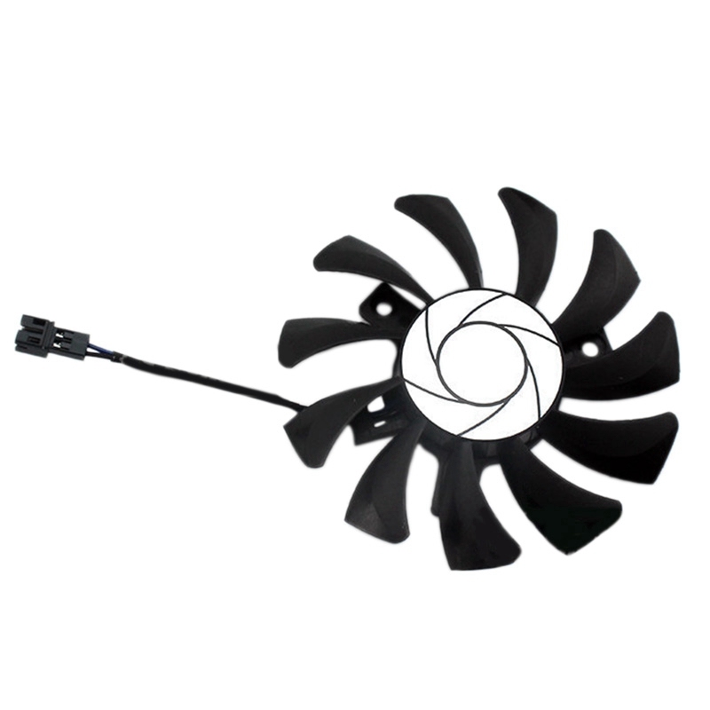HA8010H12F-Z 75MM 2Pin GTX1050Ti GPU Cooler DUAL Fan for MSI