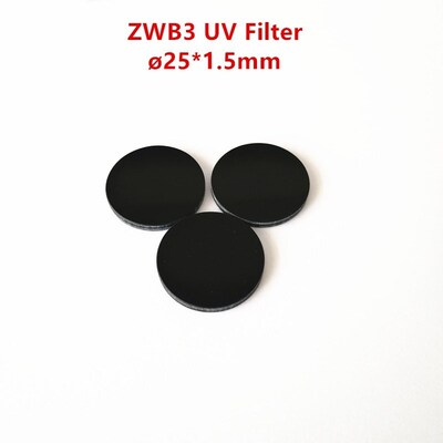 25*1.5mm  ZWB3 253.7 254nm 302nm 312nm UV Filter