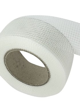 Self-adhesive white fiberglass mesh tape for cracks holes