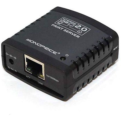 10/100Mbps Print Server Ethernet to SB 2.0 Network LPR  LAN